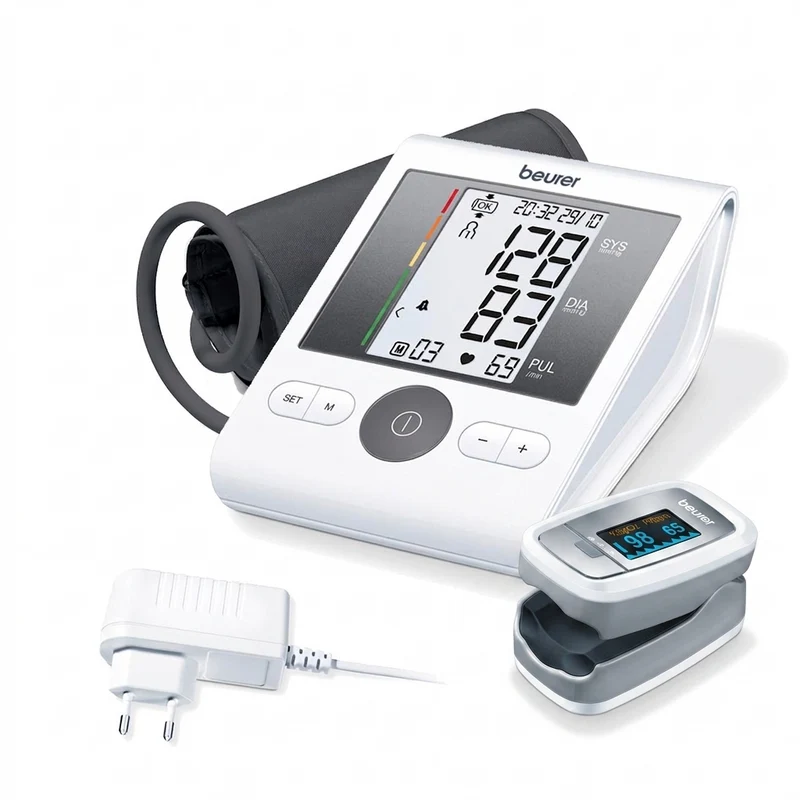Health Monitoring Bundle – Beurer BM28 + Adapter + Beurer PO30