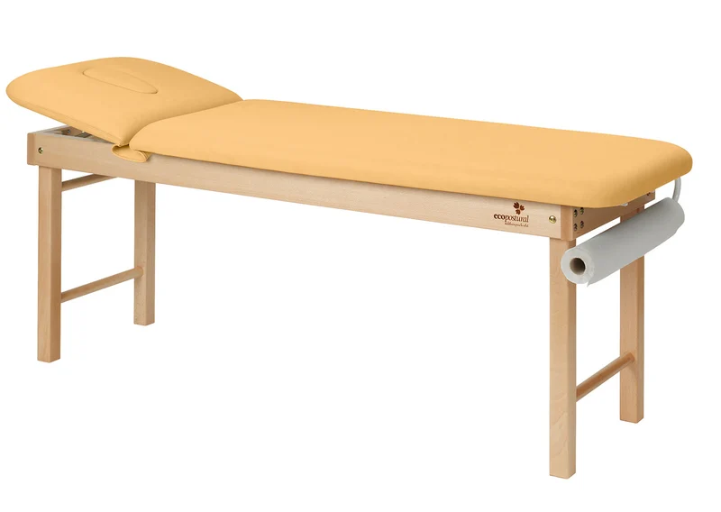 Camilla Fija Ecopostural Madera Natural 2 Cuerpos - C3125