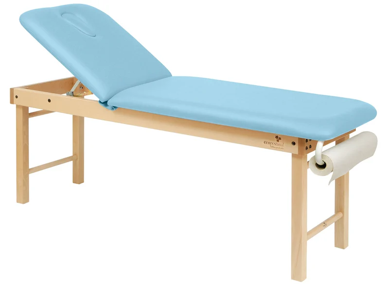 Camilla Fija Ecopostural Madera Natural 2 Cuerpos - C3122