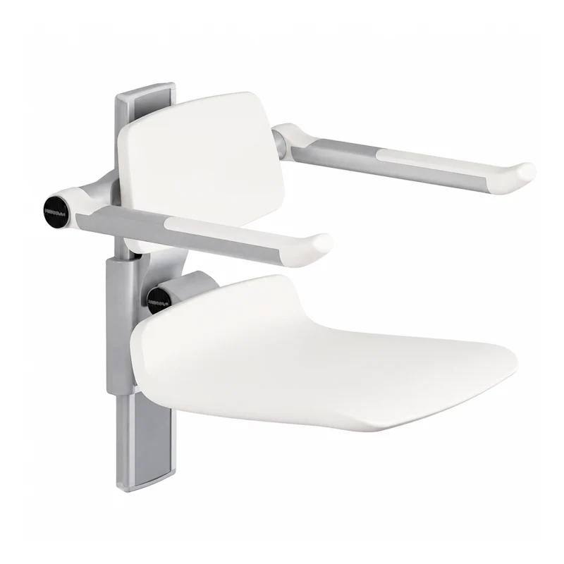 Asiento de altura regulable con respaldo y brazos