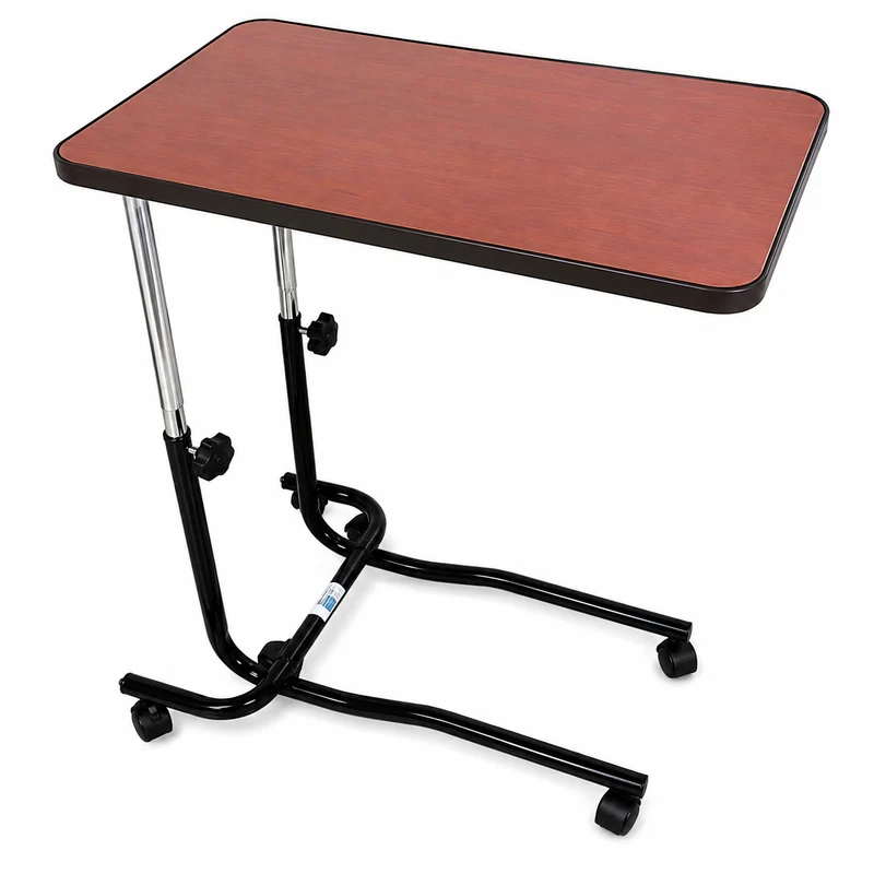 Mesa Puente para Cama Hospitalaria Base en C Color Café | Bienstar BM-OT02