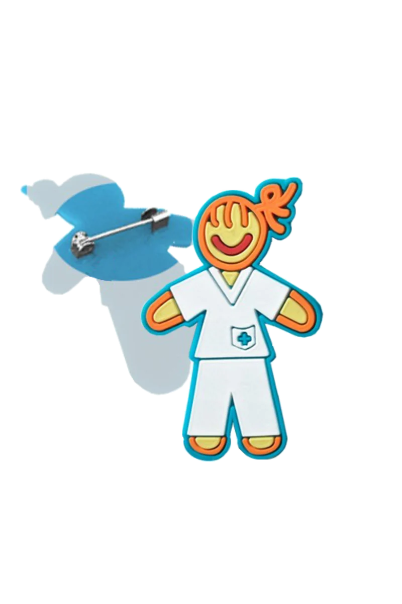 Broche Enfermera Blanca