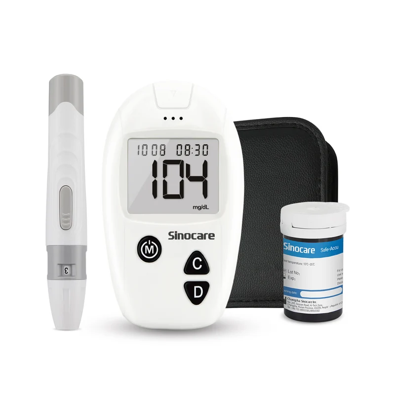 Sinocare Safe Accu Blood Glucose Monitor with Large Memory Capacity, High-cost Performance