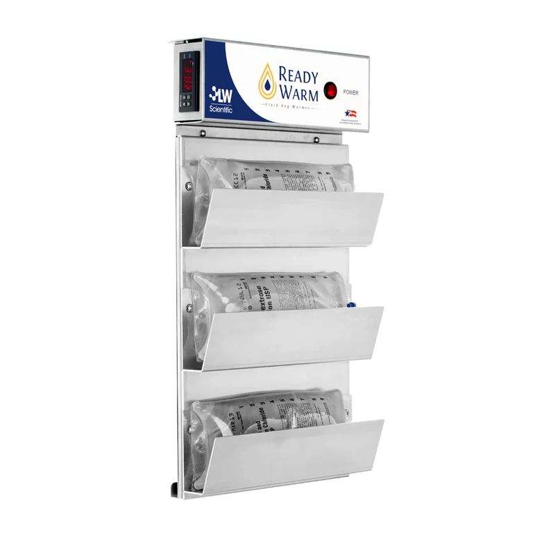 LW Scientific® USA Ready WARM™ Wall Unit w/Fluid Bag Shelves, Digital, FWL-04PL-WAL3