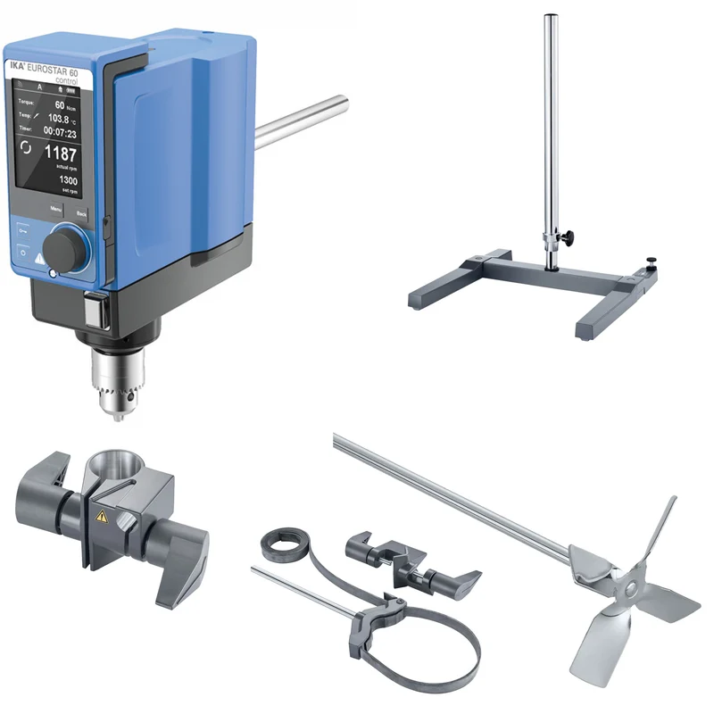 IKA® Eurostar 60 Control Overhead Stirrer Package, Max. Stirring 40L, 10003747