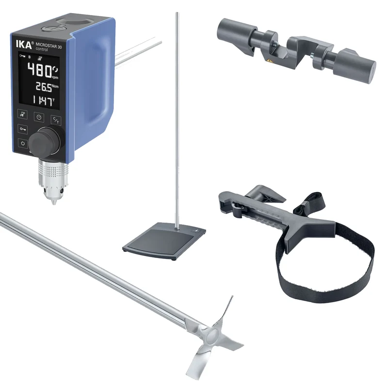 IKA® MicroSTAR 30 Control Overhead Stirrer Package (S001), Max. Stirring 20L, 10003793