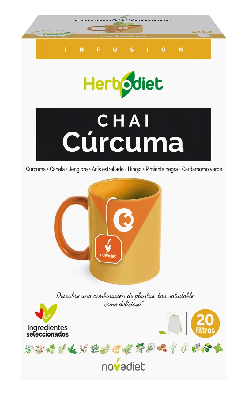 Herbodiet Chai Cúrcuma · Nova Diet · 20 filtros