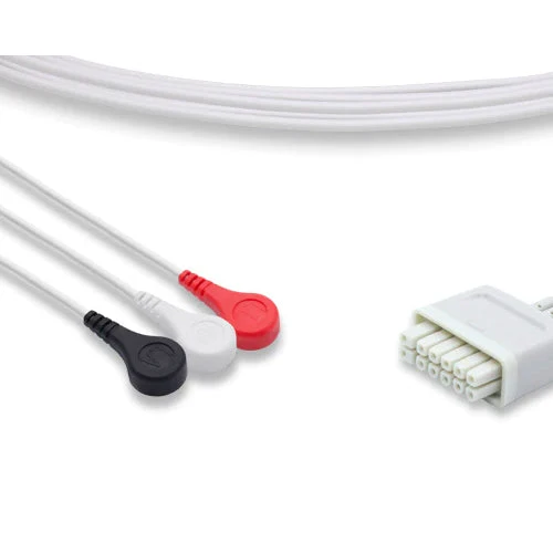 Mindray 3 Lead ECG Leadwire, N/T, AHA, Snap Type, 36", 009-004766-00