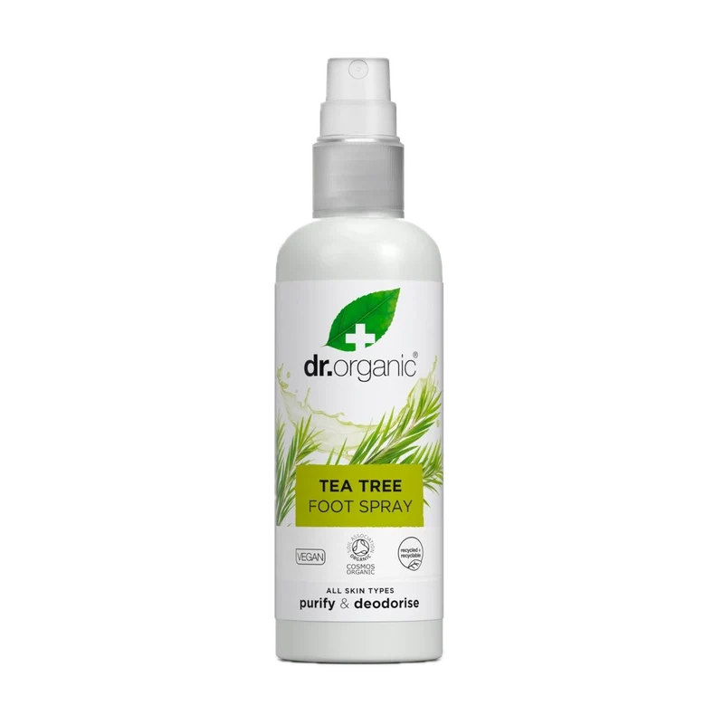 Spray Desodorante para Pies de Árbol de Té · Dr Organic · 100 ml