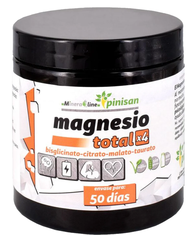 Magnesio Total x4 · Pinisan · 150 gramos