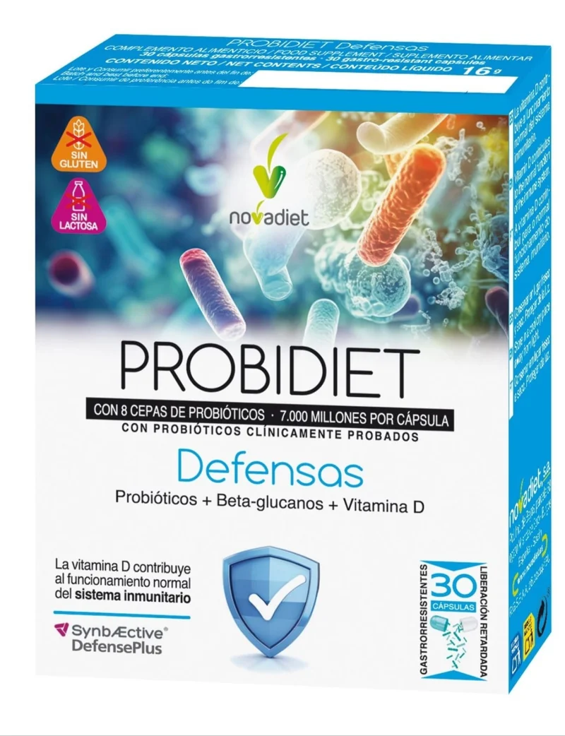 Probidiet Defensas · Nova Diet · 30 cápsulas