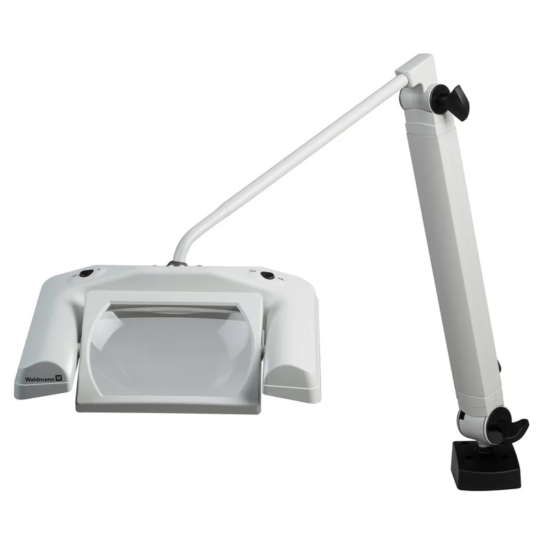 Waldmann OmniVUE® LED Magnifying Luminaire, 35" Reach, Clamp, 113178005