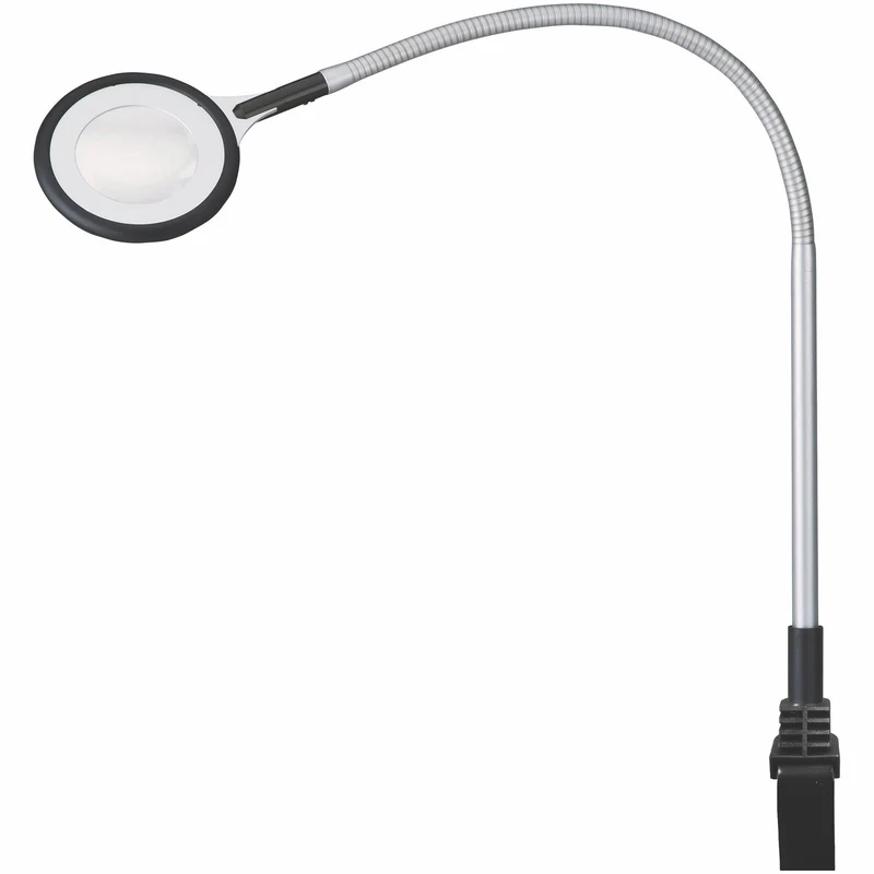Waldmann RING LED RLLQ 63 Magnifying Luminaire, 6 Diopters, Clamp, 113142M10