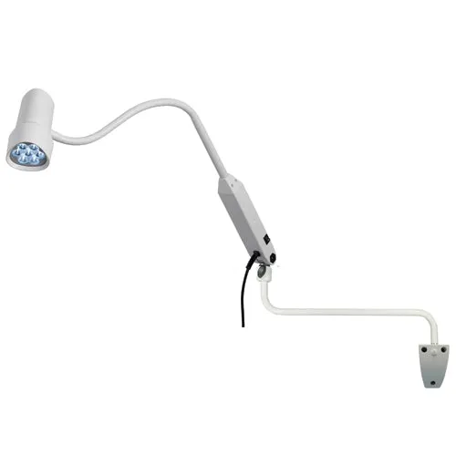 Derungs HALUX® LED N50-3 P SX Gooseneck Exam Light w/Wall Extension Mount, D16044130