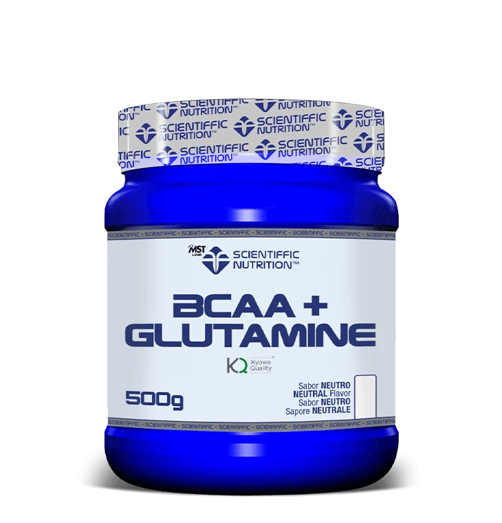 BCAA + Glutamina: Sabor Neutro · Scientiffic Nutrition · 500 gramos