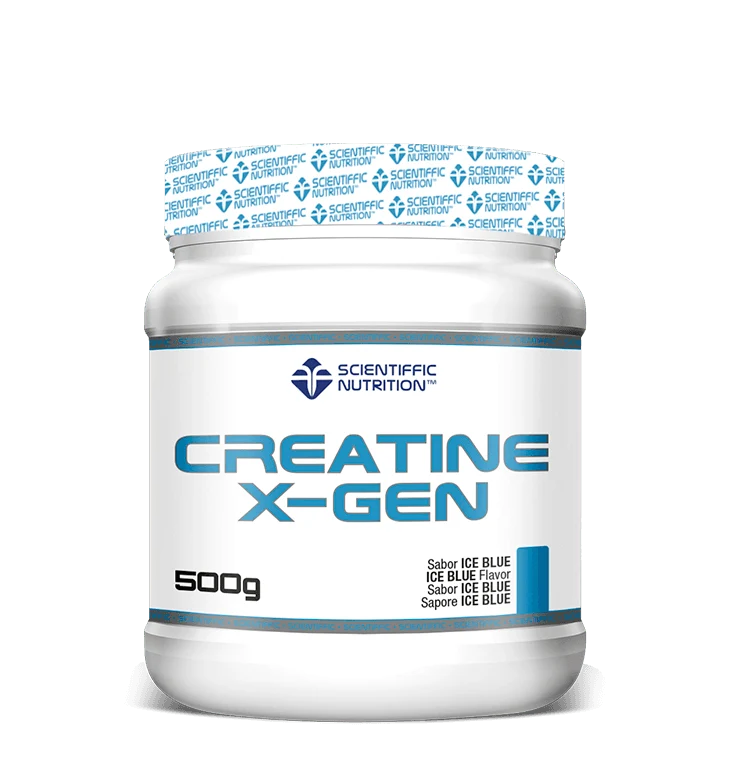 Creatina X-Gen: Sabor Ice Blue · Scientiffic Nutrition · 500 gramos