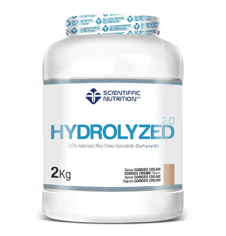 Hydrolyzed 2.0 Whey Protein: Sabor Cookie Cream · Scientiffic Nutrition · 2 kg