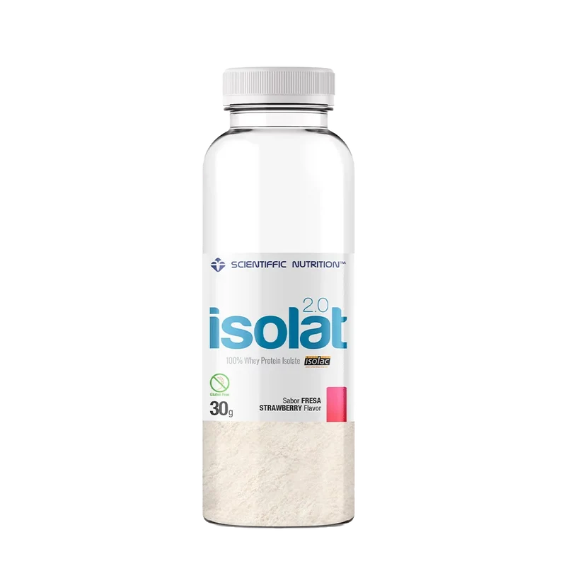 Isolat 2.0 Whey Protein: Sabor Fresa · Scientiffic Nutrition · 30 gramos