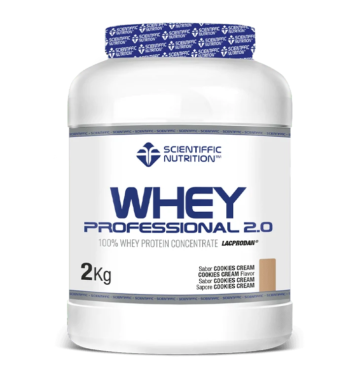 Whey Professional 2.0 Whey Protein: Sabor Cookies Cream · Scientiffic Nutrition · 2 kg