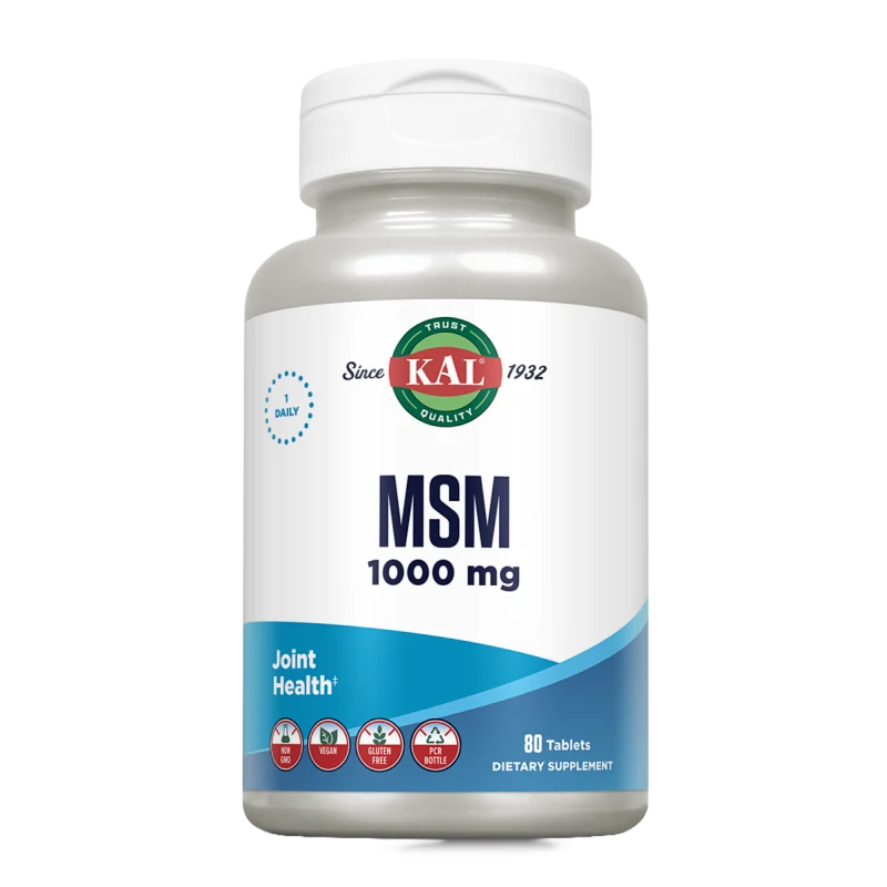 MSM 1000 mg · KAL · 80 comprimidos