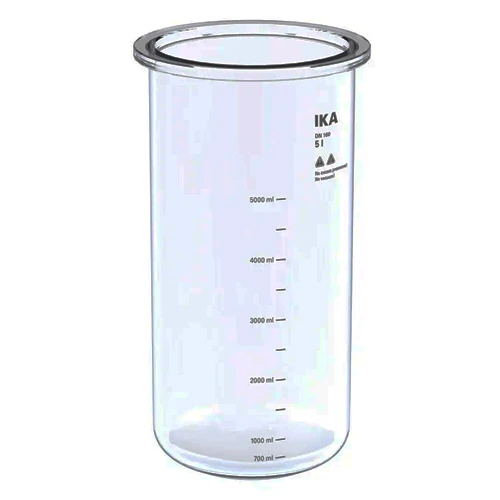 IKA® HA.gv.sw.5 Glass Vessel, Single-Wall, Vl Range 700-5000ml, 20106412