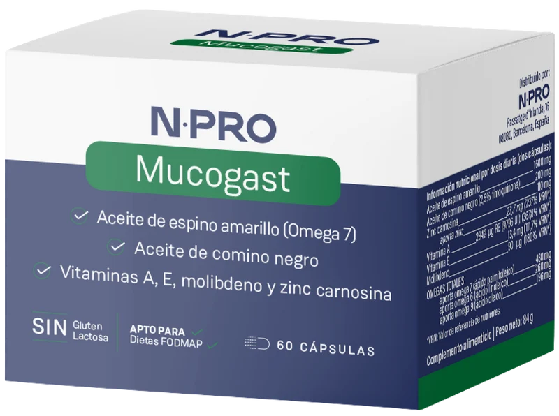 Mucogast · NPro Salud Intestinal · 60 cápsulas