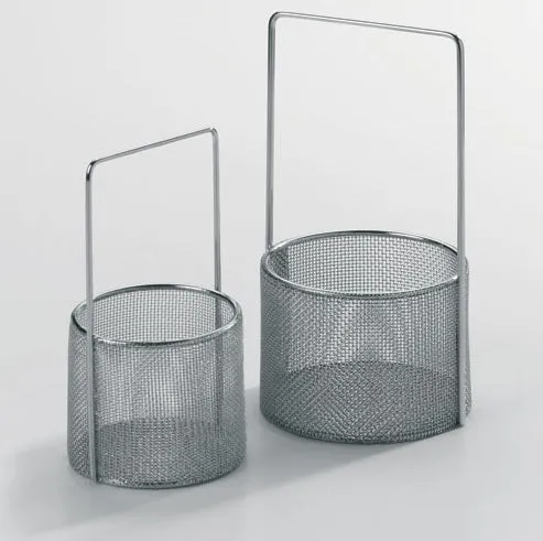 Elmasonic® Stainless Steel Fine Mesh Immersion Basket, 3.3" Diameter, 100 7545