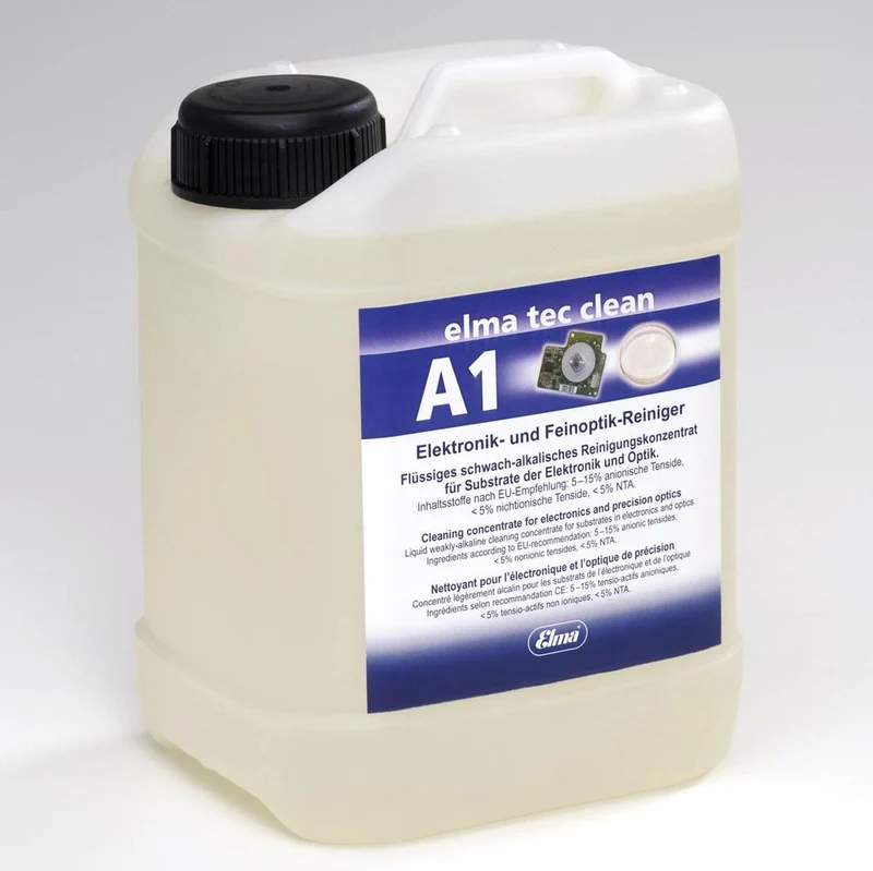 Elmasonic® TEC Clean A1 (Mildly Alkaline) Solution, 2.5 liter / 0.65gal., 800 0102