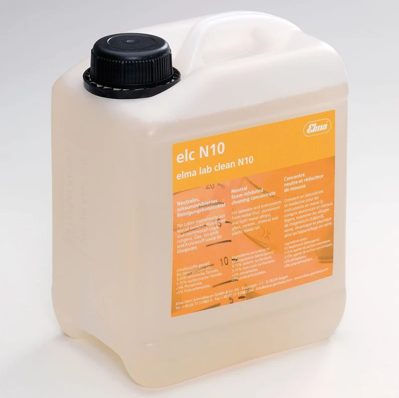 Elmasonic® Lab Clean N10 (Neutral) Solution, 10 liter / 2.64gal., 800 0077