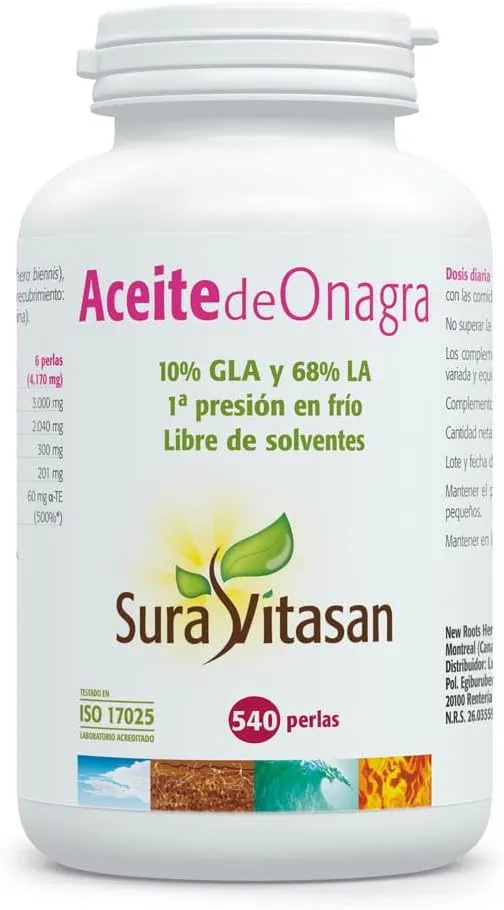 Aceite de Onagra · Sura Vitasan · 540 perlas