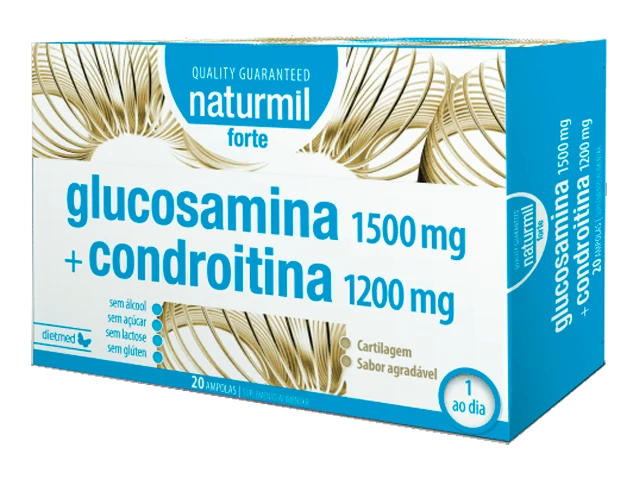 Glucosamina + Condroitina Forte · Naturmil · 20 ampollas