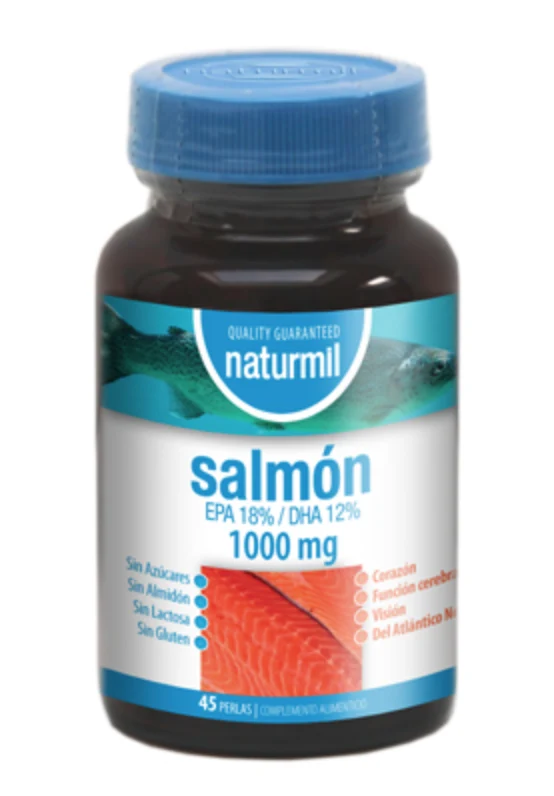 Aceite de Salmón 1.000 mg · Naturmil · 45 perlas