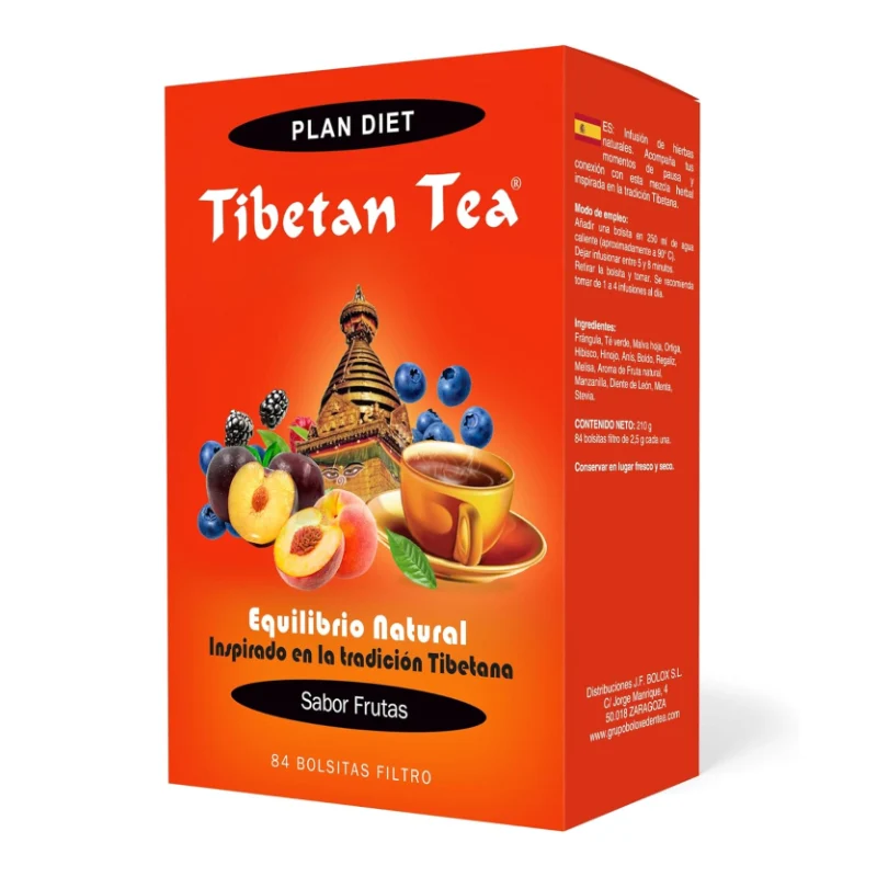 Tibetan Tea · Sabor Frutas · 84 bolsitas
