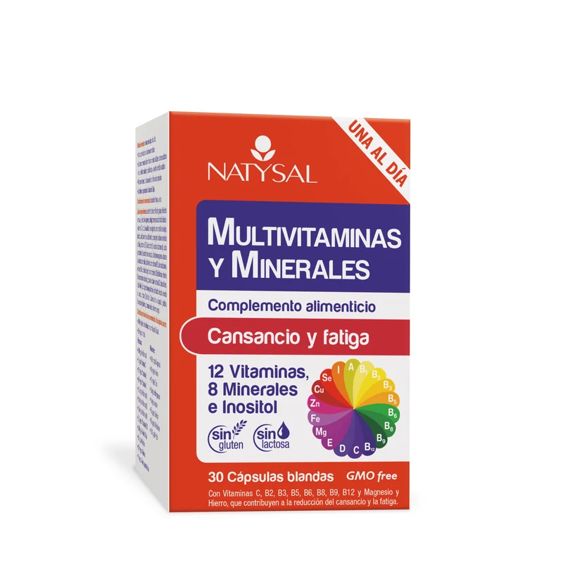 Multivitaminas y Minerales · Natysal · 30 perlas