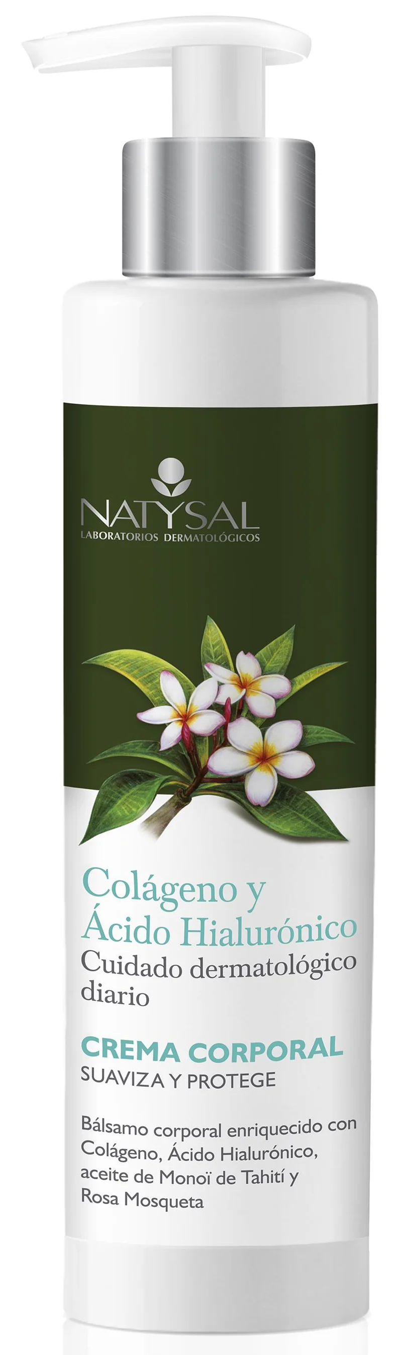 Crema Corporal de Colágeno con Ácido Hialurónico · Natysal · 300 ml