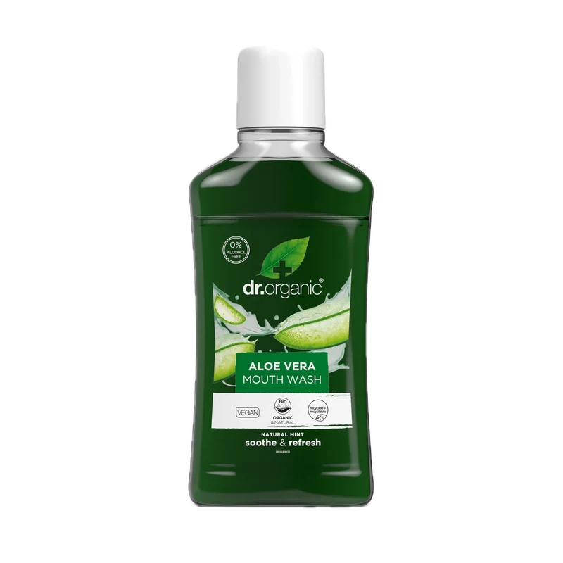 Enjuague Bucal Aloe Vera · Dr Organic · 500 ml