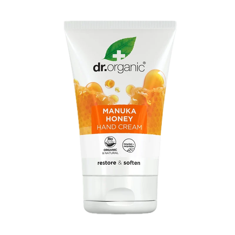 Crema para Manos y Uñas Miel de Manuka · Dr Organic · 125 ml