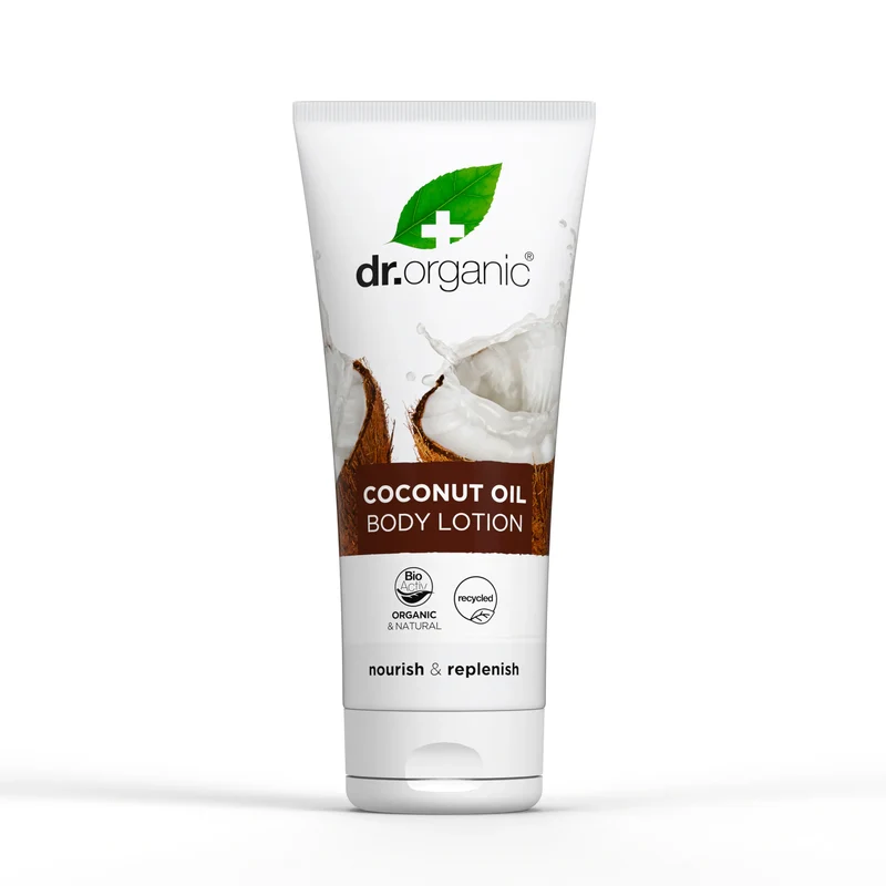 Locion Corporal Aceite de Coco Virgen · Dr Organic · 200 ml