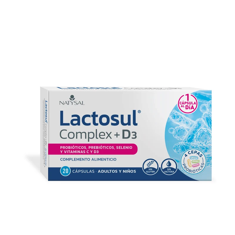 Lactosul Complex + D3 · Natysal · 20 cápsulas