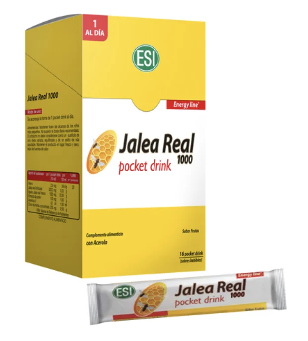 Jalea Real 1.000 mg Pocket Drink · ESI · 16 sobres [Caducidad 11/2026]