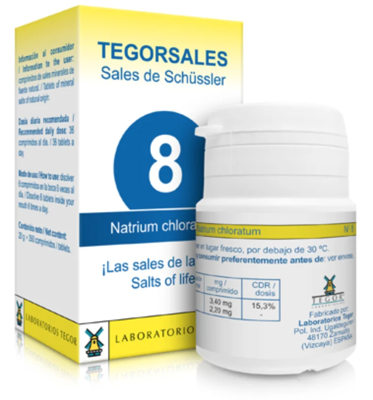 Tegorsales nº8 Natrium chloratum · Tegor · 20 gramos