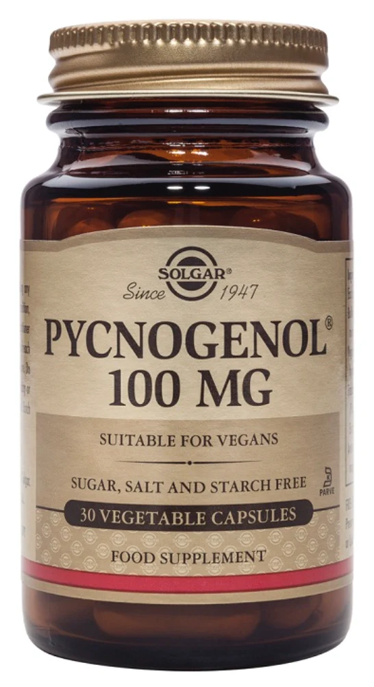 Pycnogenol 100 mg · Solgar · 30 cápsulas