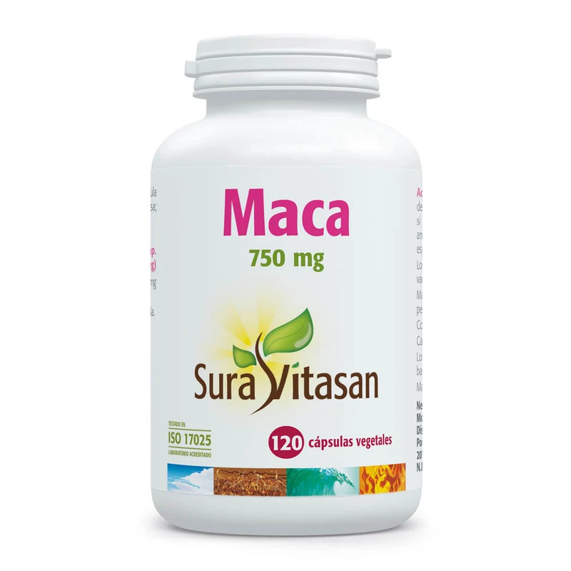 Maca 750 mg · Sura Vitasan · 120 cápsulas