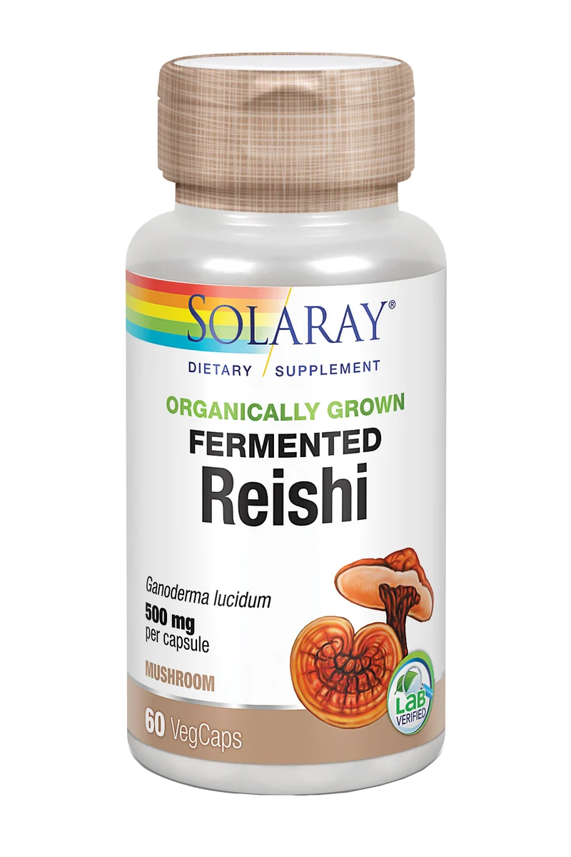 Reishi Fermentado · Solaray · 60 cápsulas