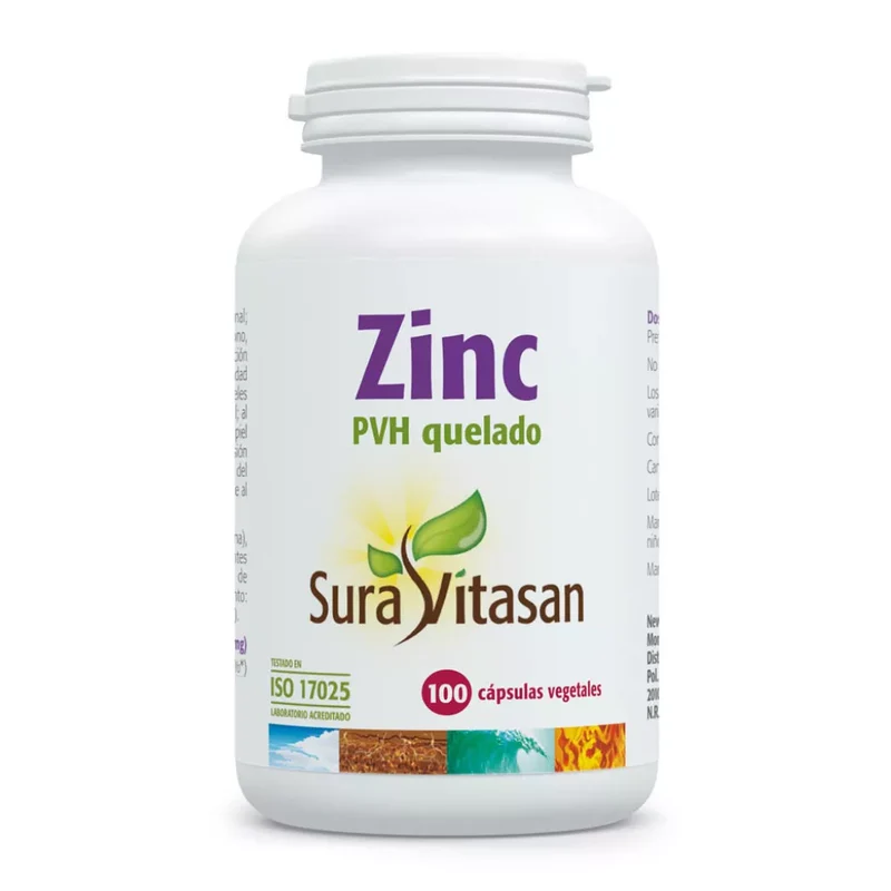 Zinc PVH Quelado · Sura Vitasan · 100 cápsulas