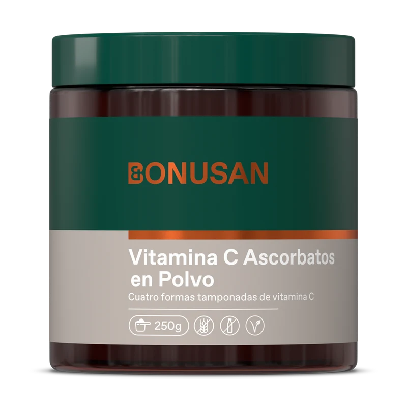 Vitamina C en Polvo (Ascorbatos) · Bonusan · 250 gramos