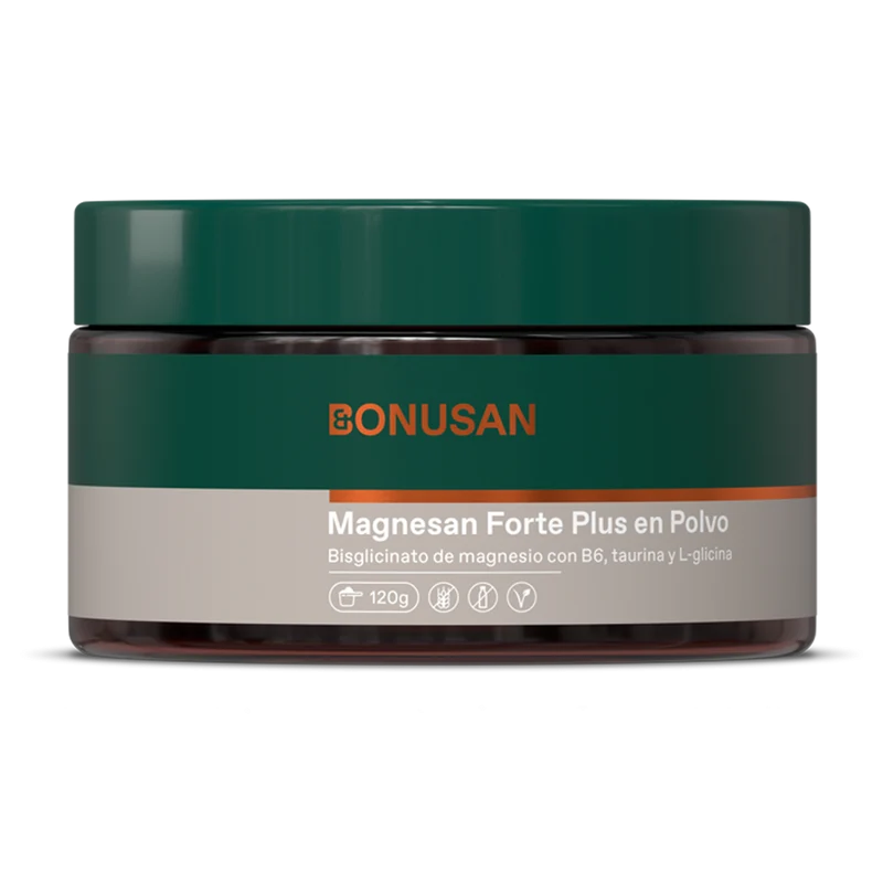 Magnesan Forte Plus Polvo · Bonusan · 120 gramos