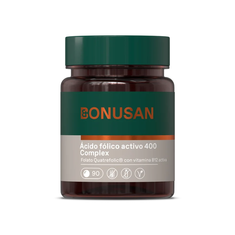 Ácido Fólico Activo 400 Complex · Bonusan · 90 comprimidos