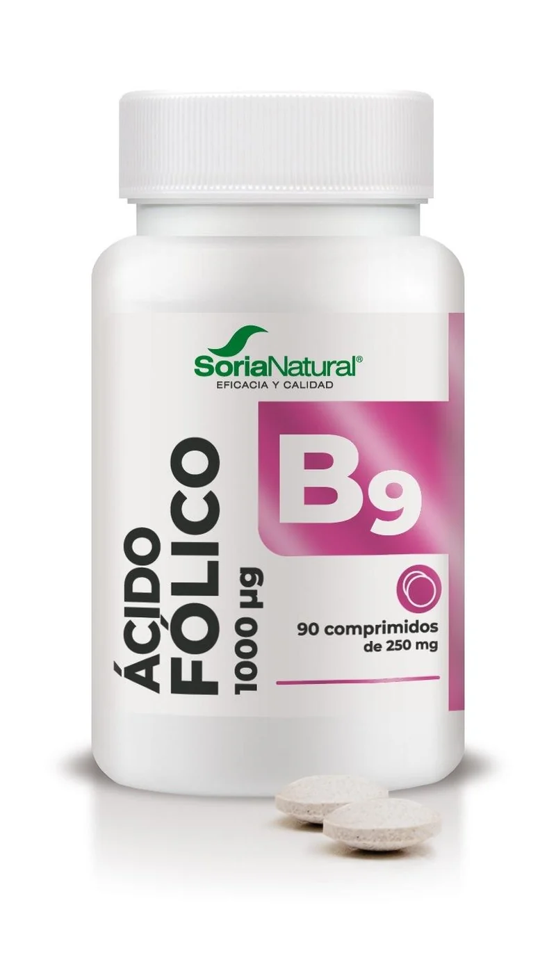 Ácido Fólico - Liberación Sostenida · Soria Natural · 90 comprimidos