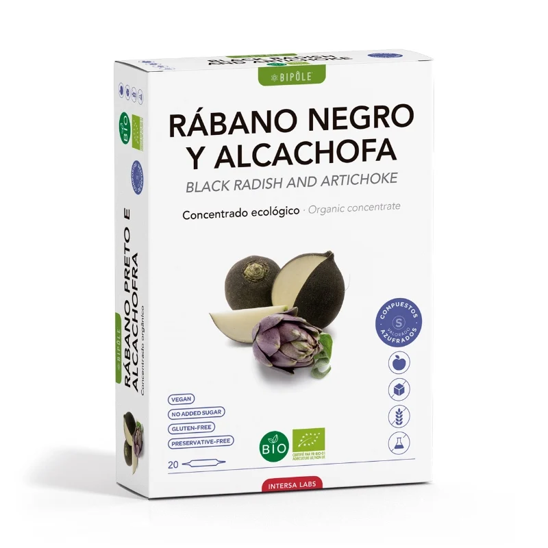 Bipole Rábano Negro y Alcachofa · Dietéticos Intersa · 20 ampollas